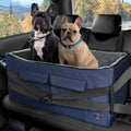 Dog Car Seat for Medium & Large Dogs – Washable Cover, Safety Leashes, Storage Pockets, Foldable & Portable, Fits Car Back Seat or SUV’s Trunk