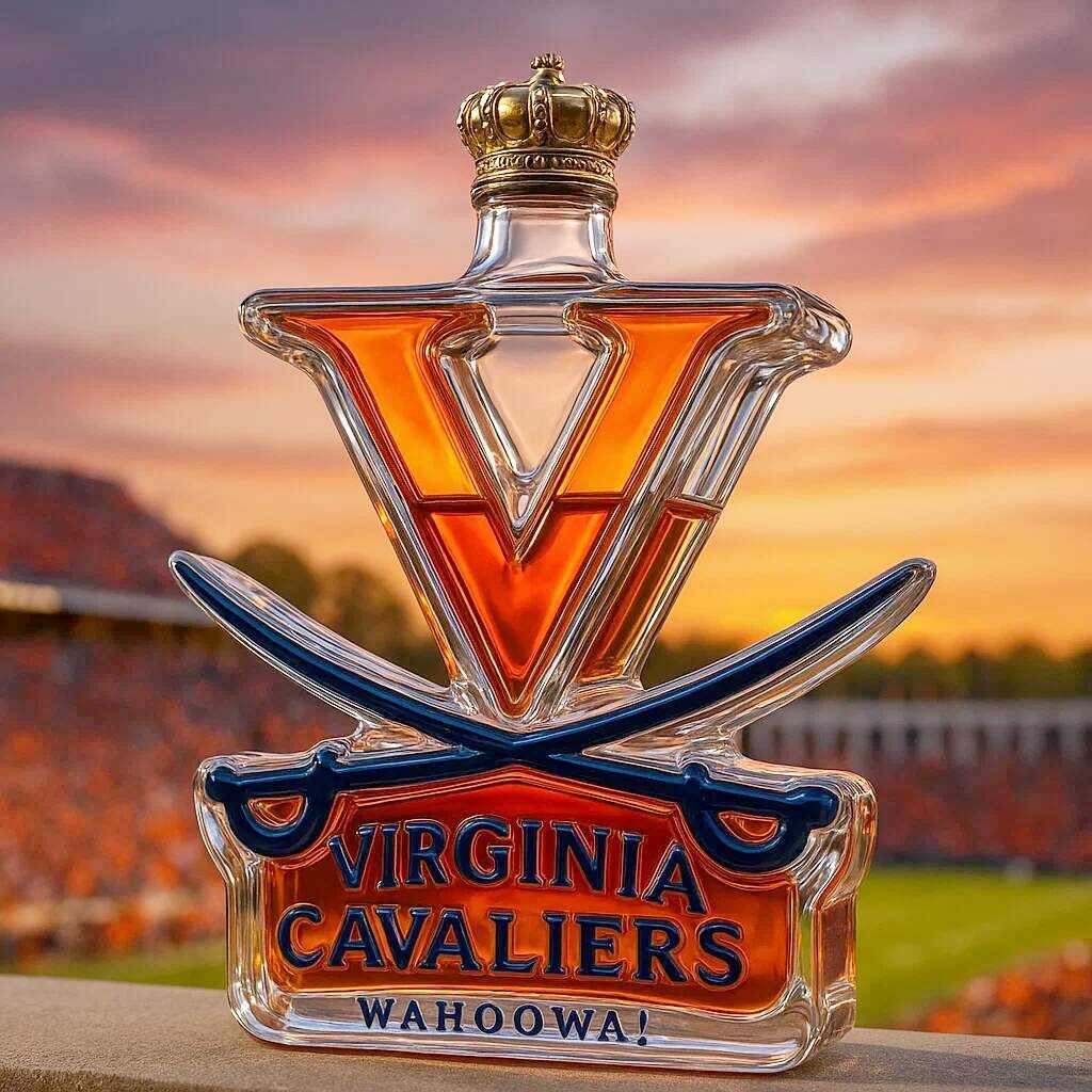 Virginia Cavaliers Whiskey Bottle