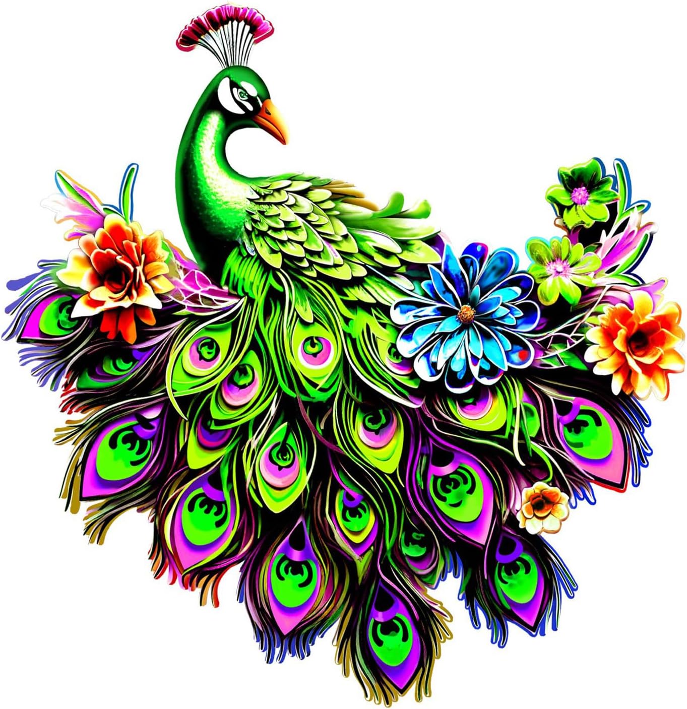 Metal Peacock Wall Decor
