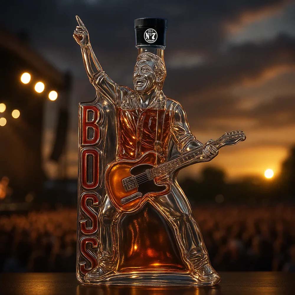 The Boss Bruce Springsteen Whiskey Bottle
