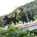 Black Cat Silhouette Garden Decor (Set of 3)