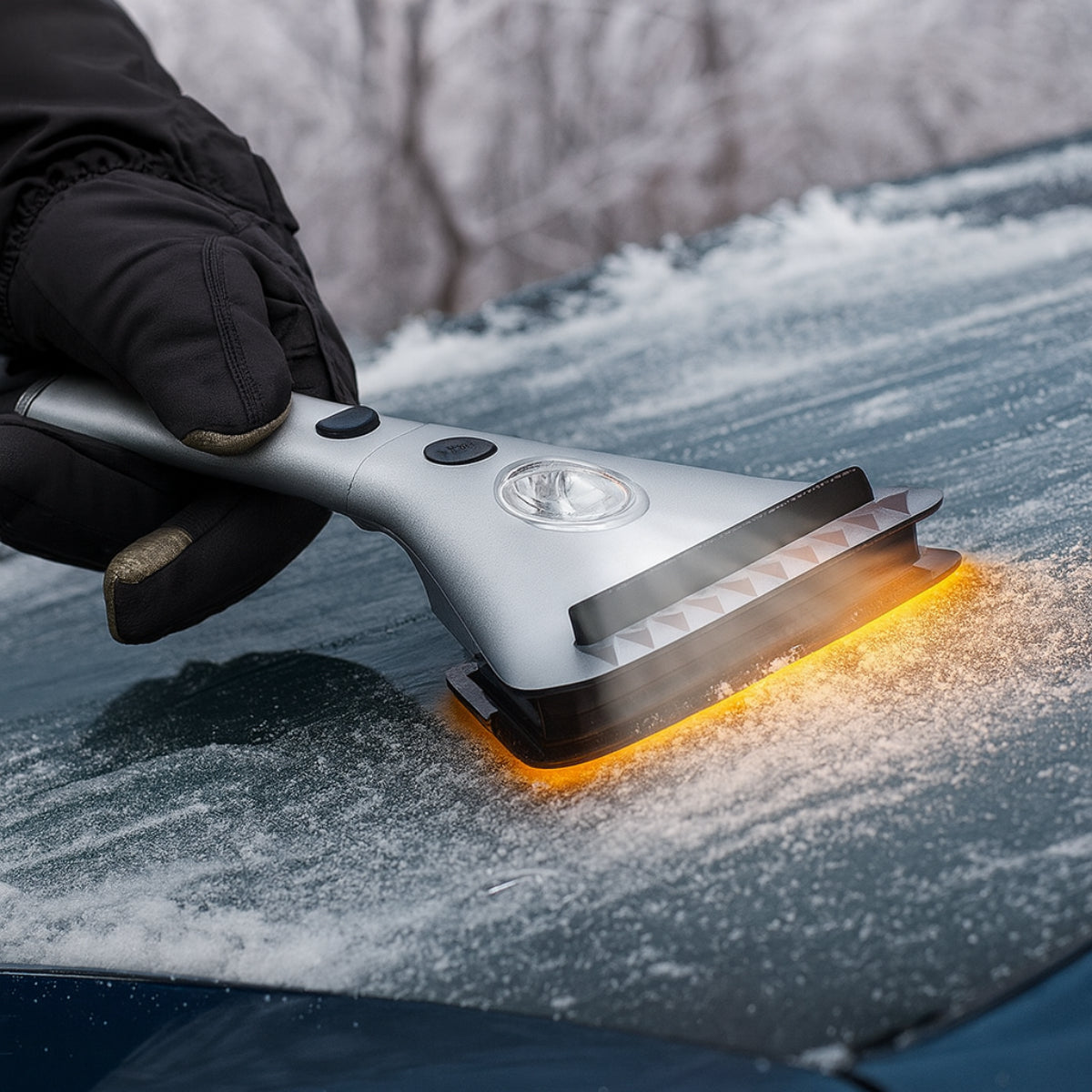 Ice Scraper Heated Car Window Defrost Tool