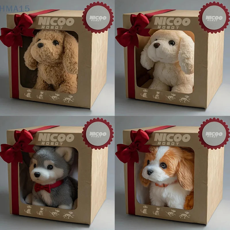 Interactive Robotic Puppy Toy with Barking and Walking Features – Realistic AI Pet