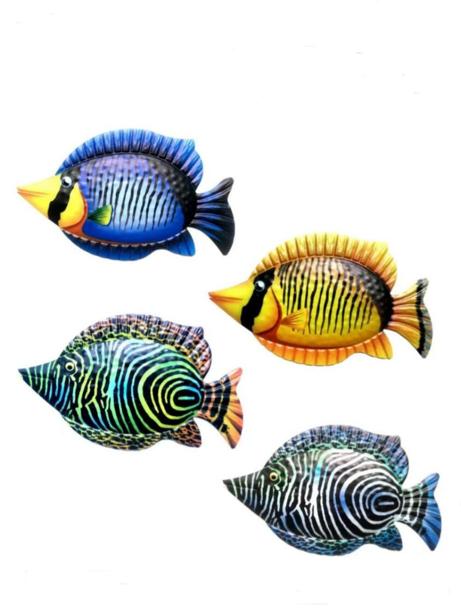 Metal Clownfish Wall Art (One set of four)