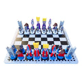 Kids Wooden Chess Set - Fun Learning Tool for Strategic Thinking - 30x30 cm with Chess Pieces