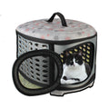 Collapsible Cat Carrier Round - Portable Folding Handbag for Cats