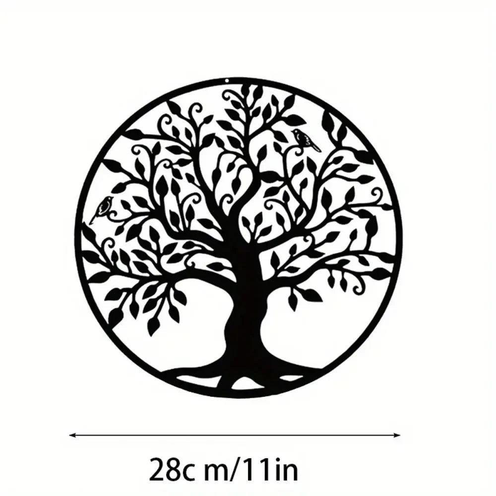 Modern Tree of Life Metal Wall Art 2025 - 11.02"x11.02" Home & Church Decor for Any Room