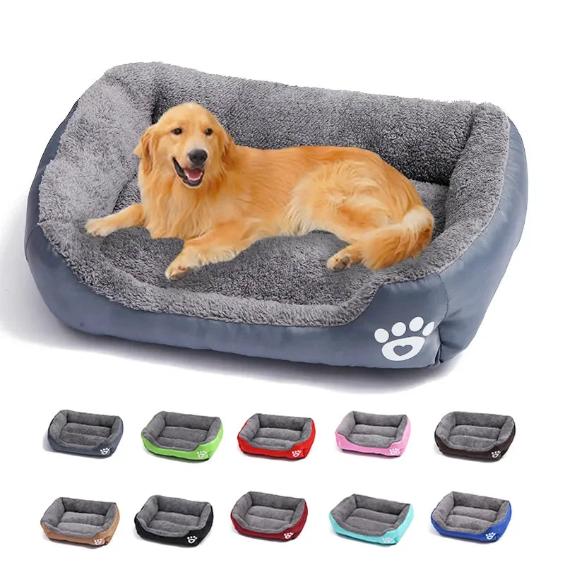 Plush Washable Large Dog Bed – Supportive Cushion for Medium and Large Dogs | Cozy Pet Supplies