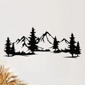 Evergreen Tree Metal Wall Art – Ideal Christmas Gift for Kids Rooms and Farmhouse Aesthetic Decor
