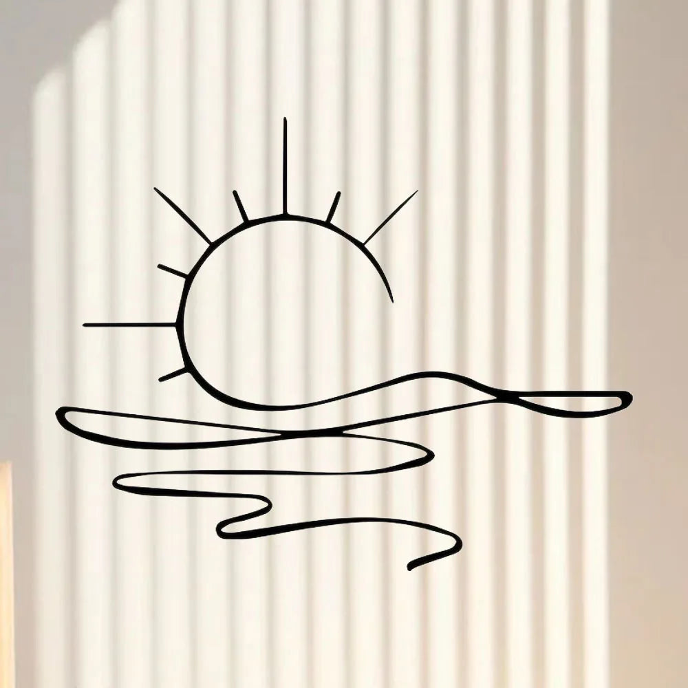 Sunrise Metal Wall Art - Stylish Iron Decor for Contemporary Homes, Ideal Wedding & Housewarming Gift