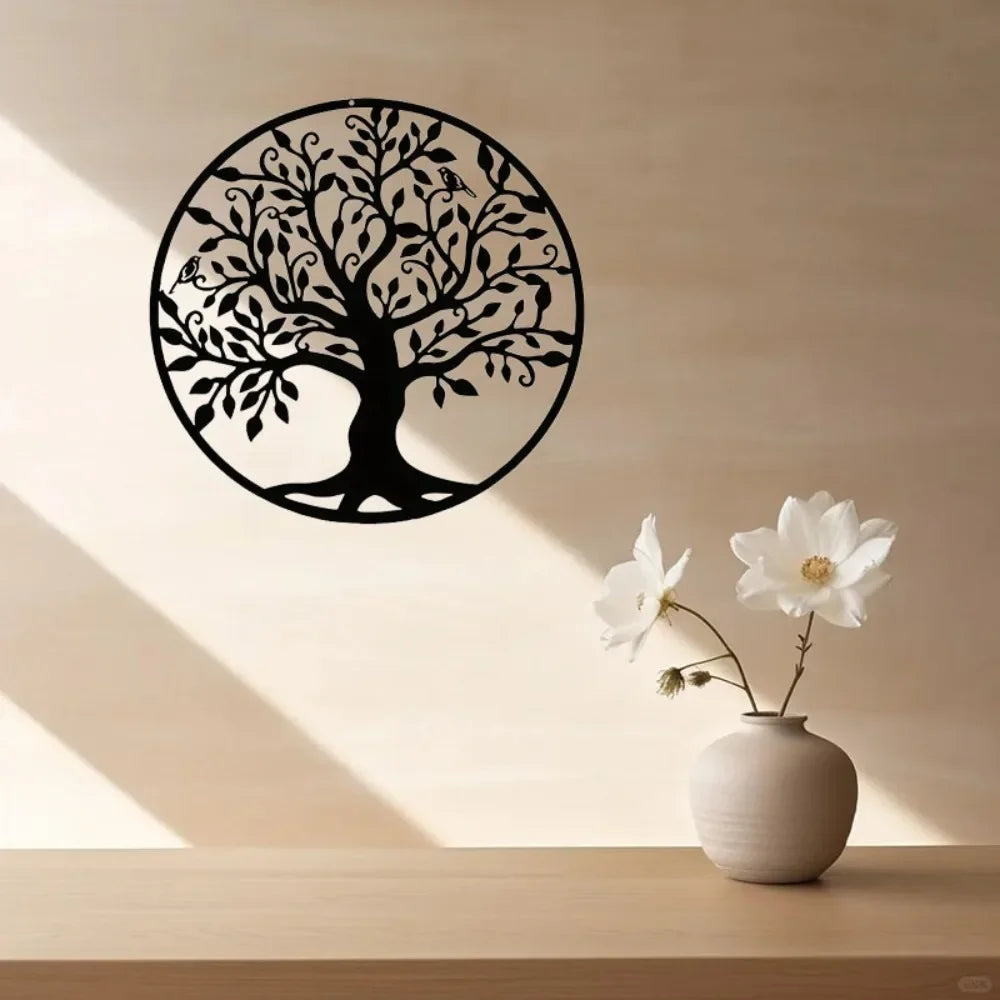 Modern Tree of Life Metal Wall Art 2025 - 11.02"x11.02" Home & Church Decor for Any Room