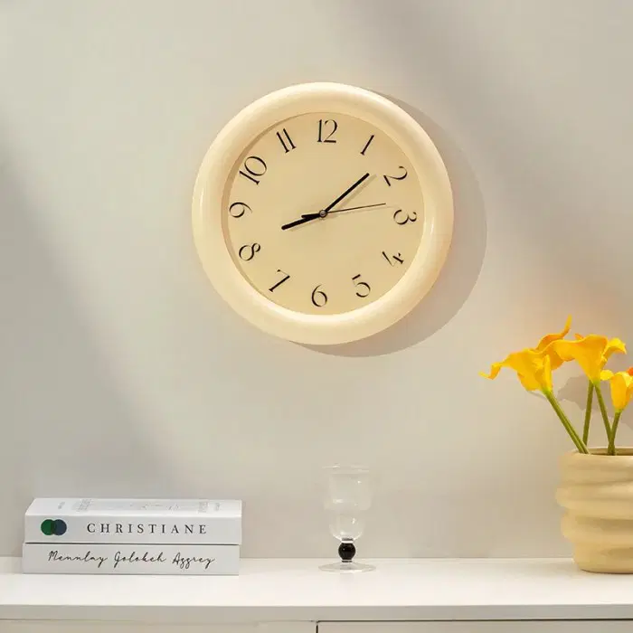 Wall Ticker Vintage-Style Mini Wall Clock
