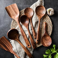 Thailand Teak Natural Wood Cooking Set