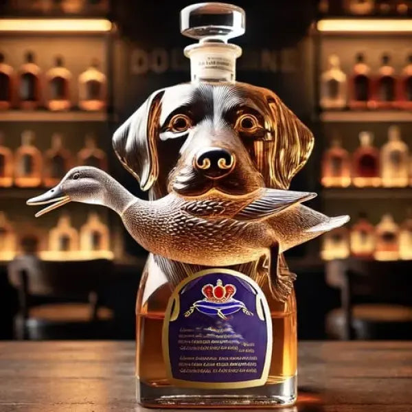 Hunting Dog Whiskey Bottle