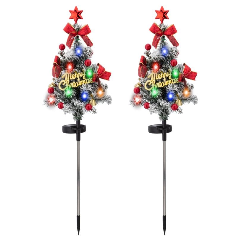 Solar Christmas Tree Stake Lights