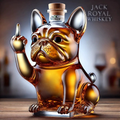 Bulldog Whiskey Bottle