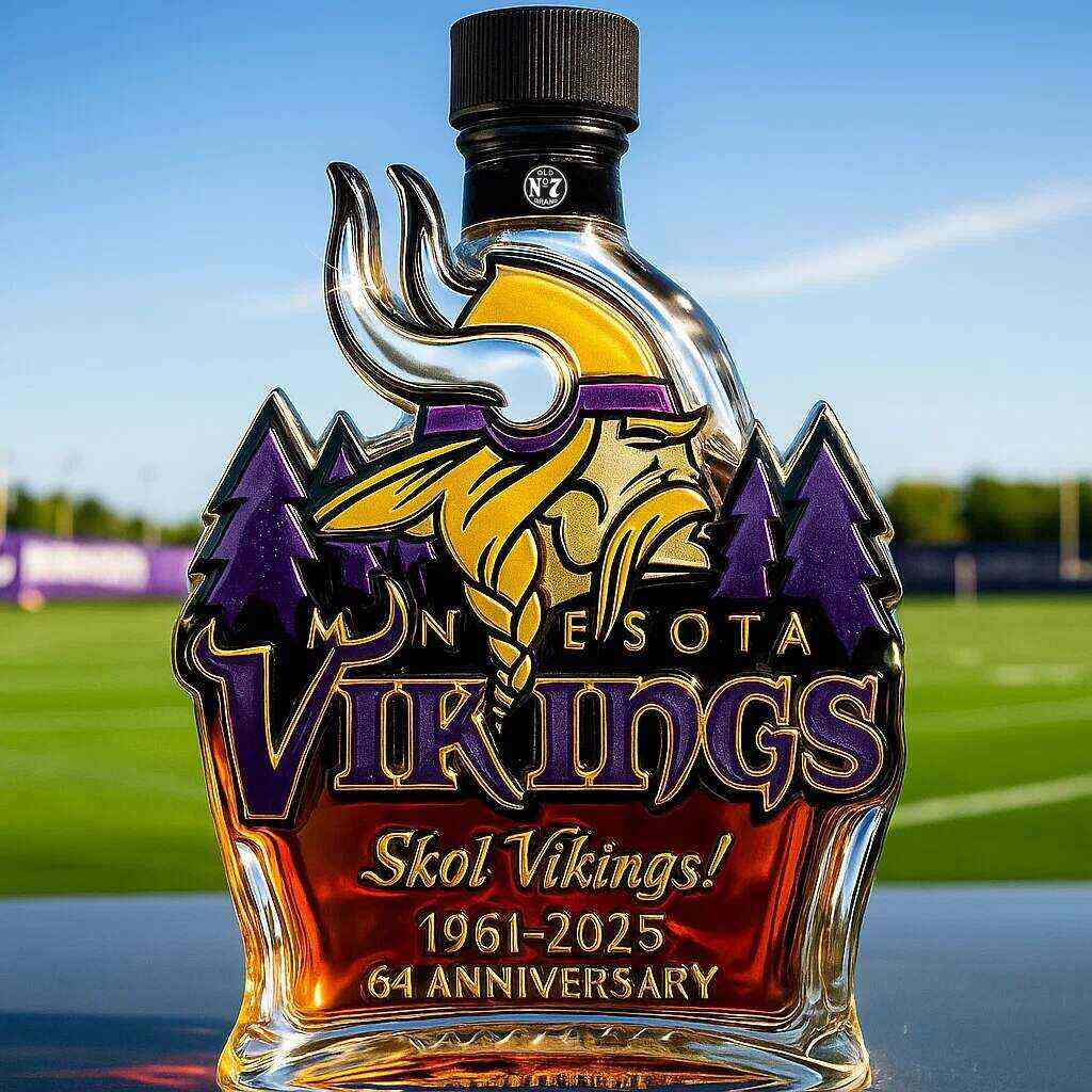 Minnesota Vikings Commemorative Whisky Bottle