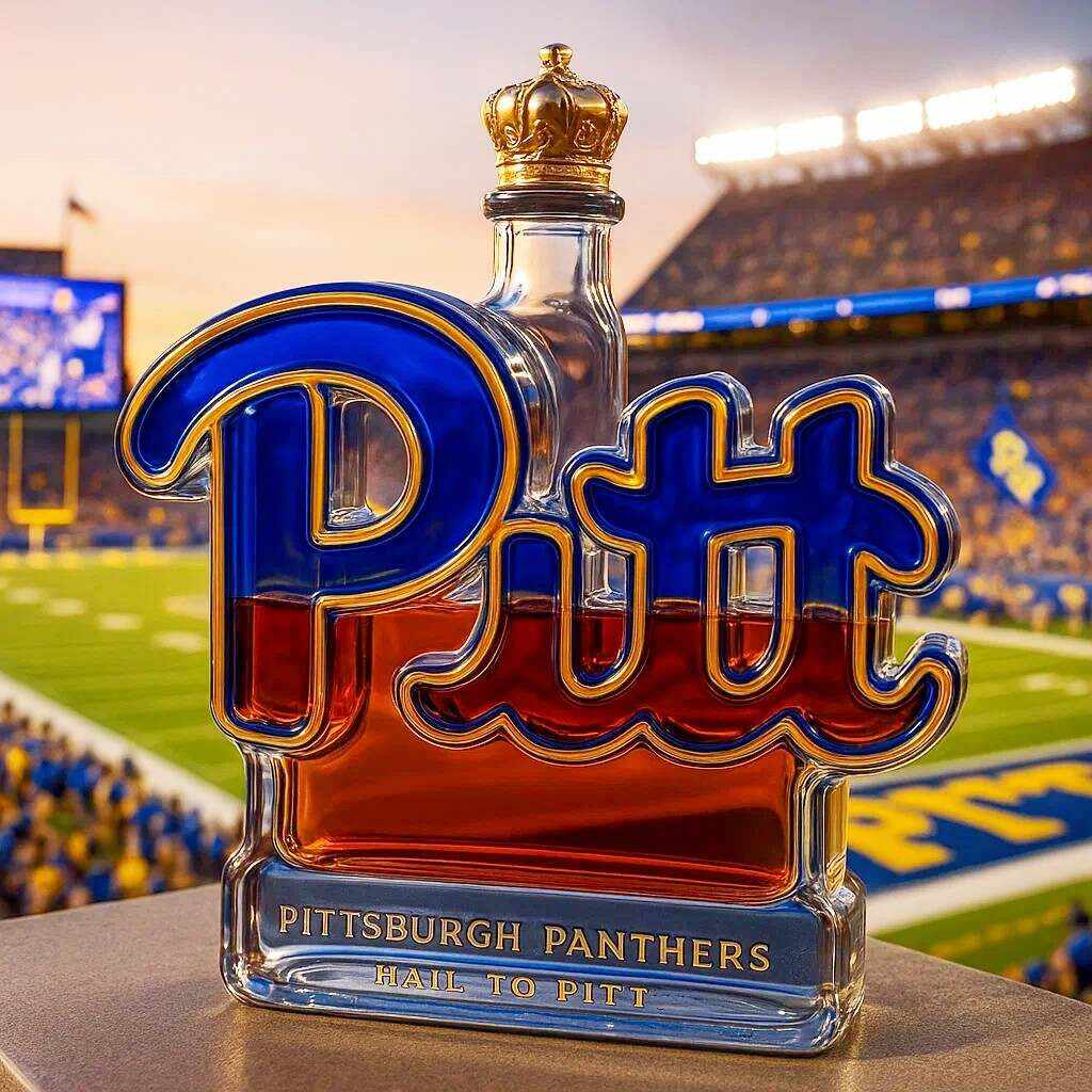 Pittsburgh Panthers Whiskey Bottle