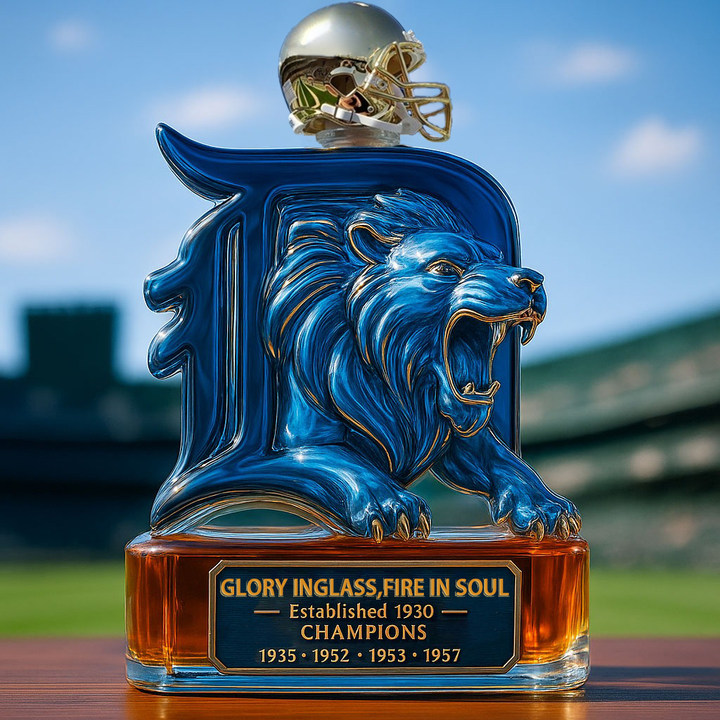 Lion's Team Collector's Whiskey Bottle