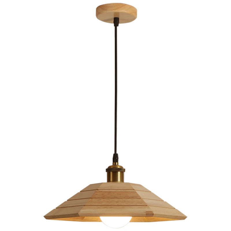 Highendlights Modern Scandinavian Pendant Light - Natural Wood Finish