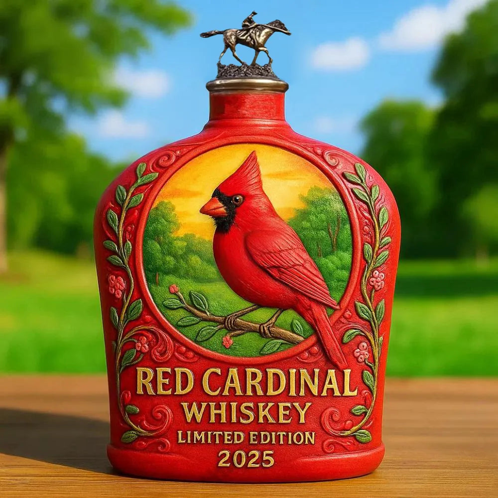 St. Louis Red Cardinals Whiskey Bottle