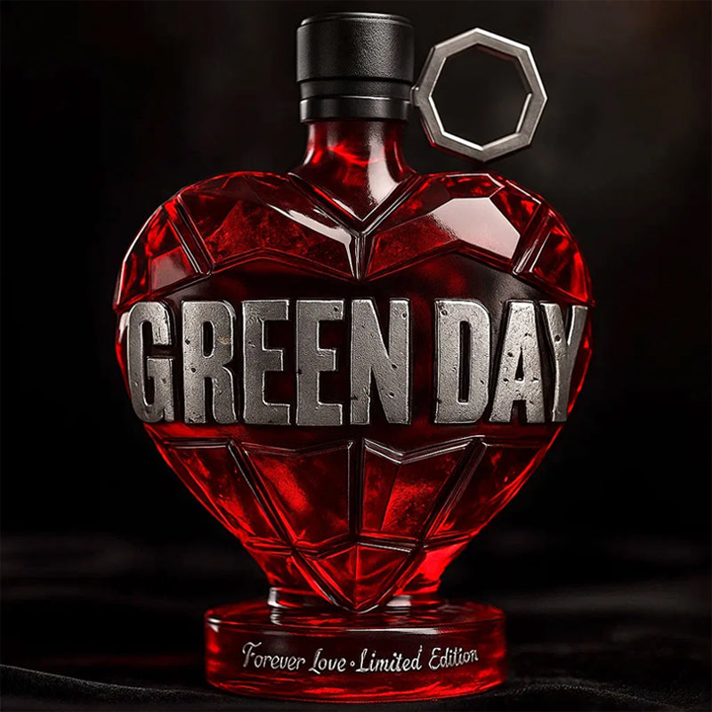 Forever Love Green Day Whiskey Bottle
