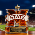 Mississippi State University Bulldogs Whiskey Bottle