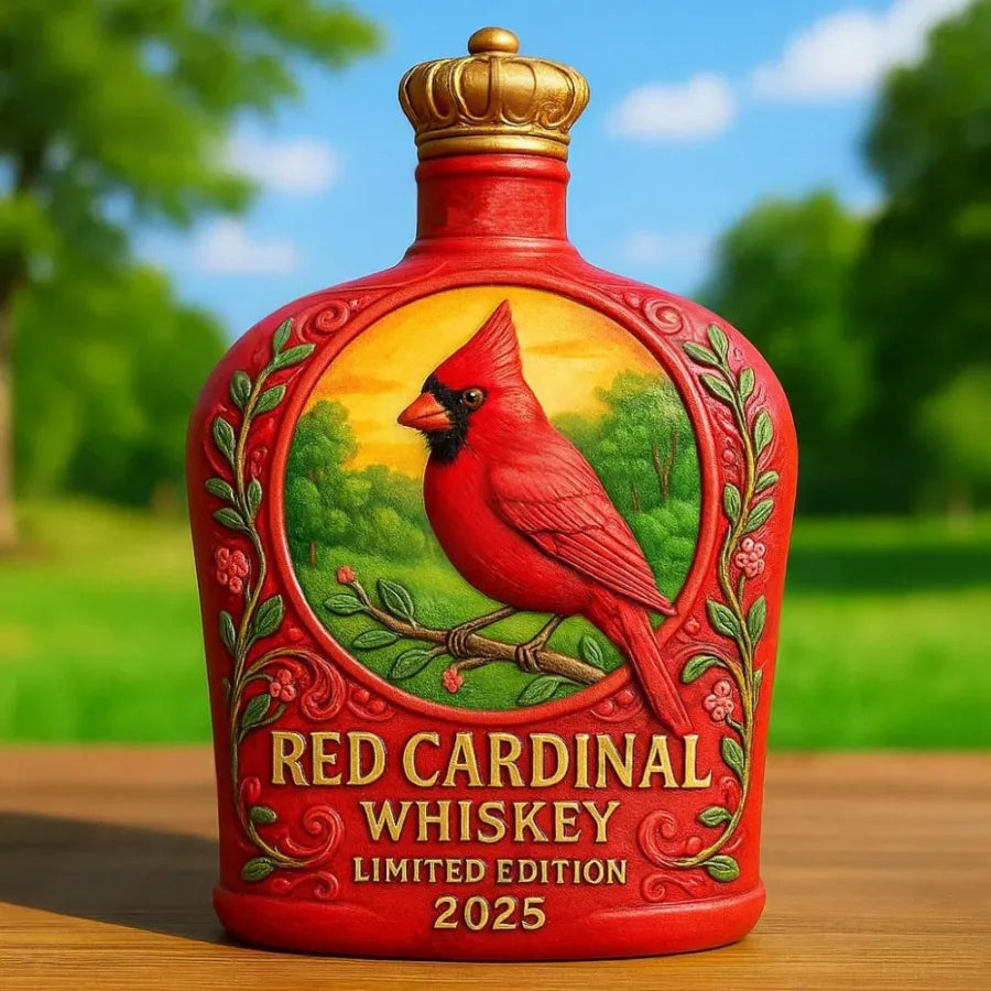 St. Louis Red Cardinals Whiskey Bottle