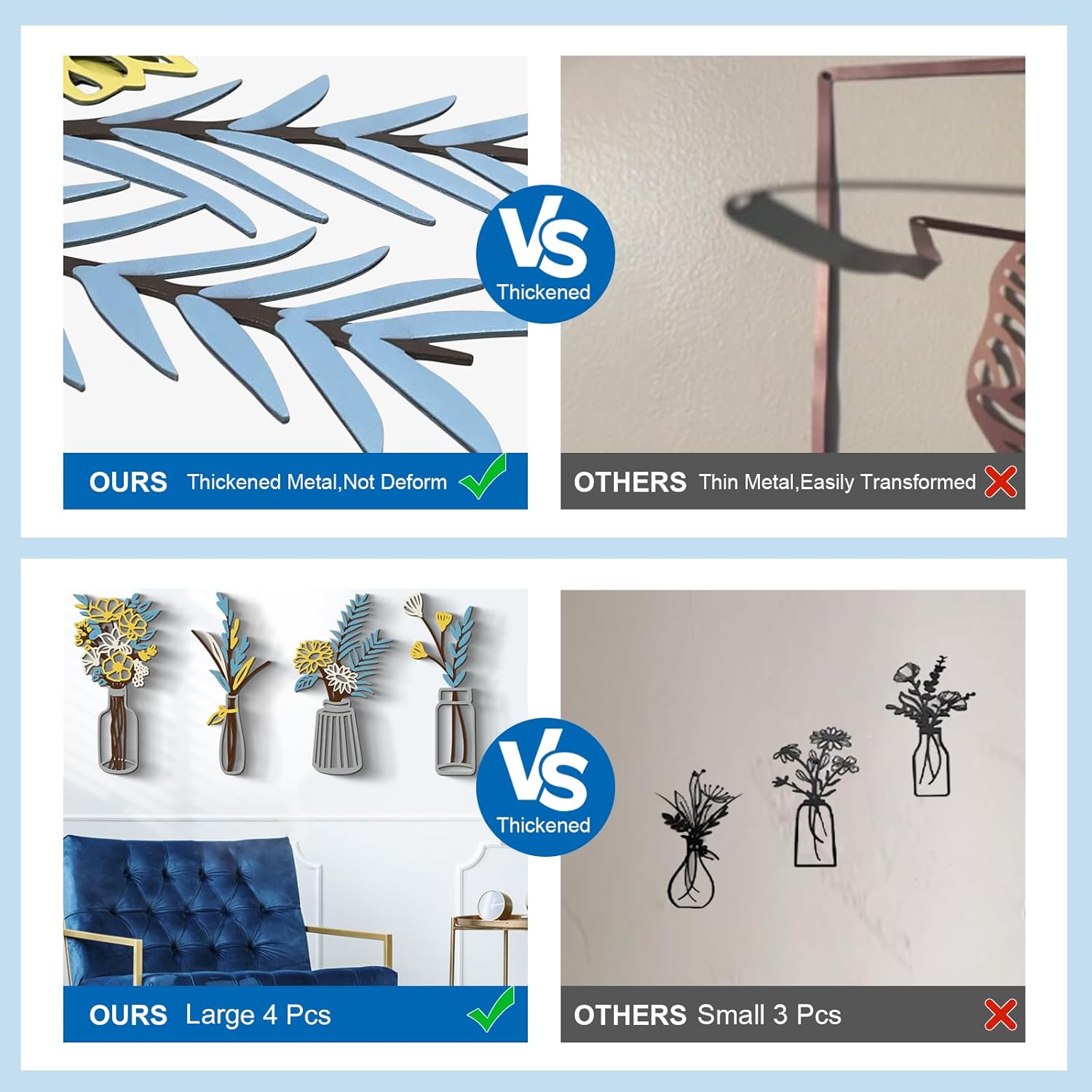 Handmade Flowers Wall Arts