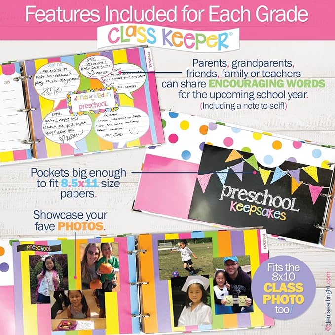 School Year Memory Book — From Preschool to College