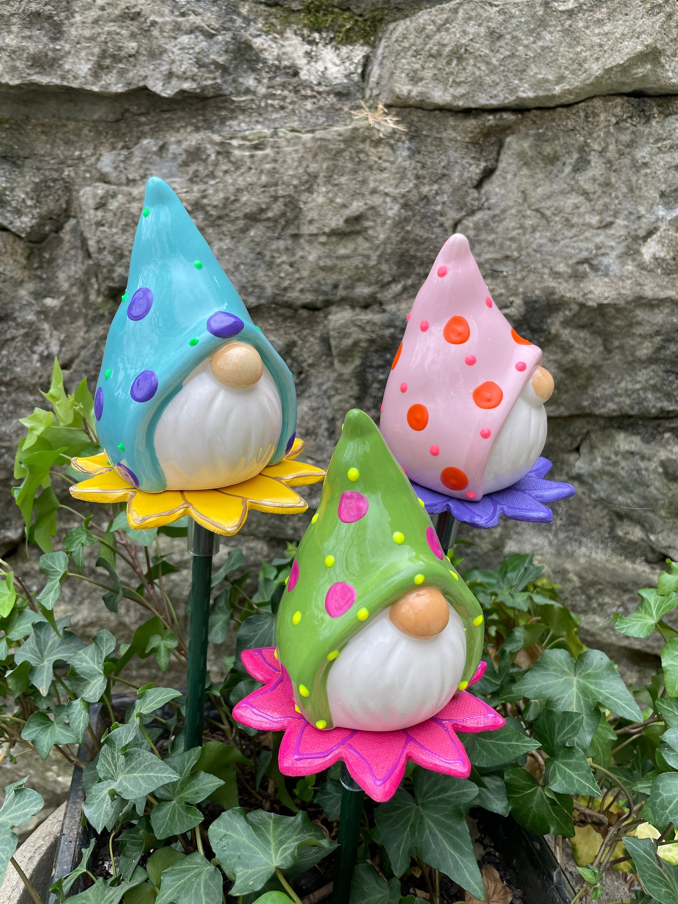 Garden Gnome Yard Stakes Gift