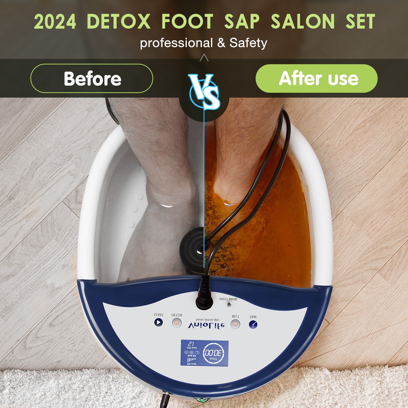 Ionic Foot Bath Spa Machine – All-in-One Ion Cleanse Foot Spa System