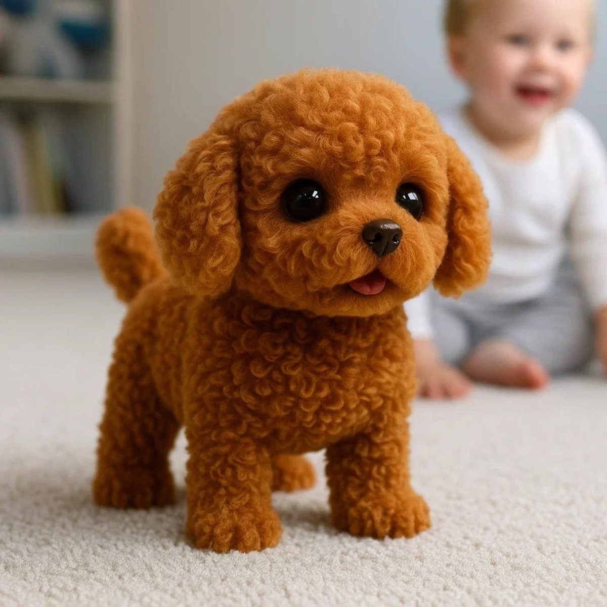 Realistic Robotic Plush Dog