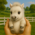 Interactive Robot Baby White Pony – Realistic Walking & Neighing Electronic Pet Toy