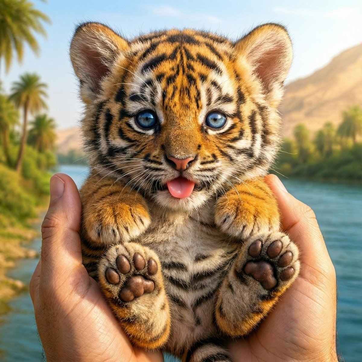 Realistic Interactive Robot Tiger Cub – Walking & Meowing Electronic Pet Toy
