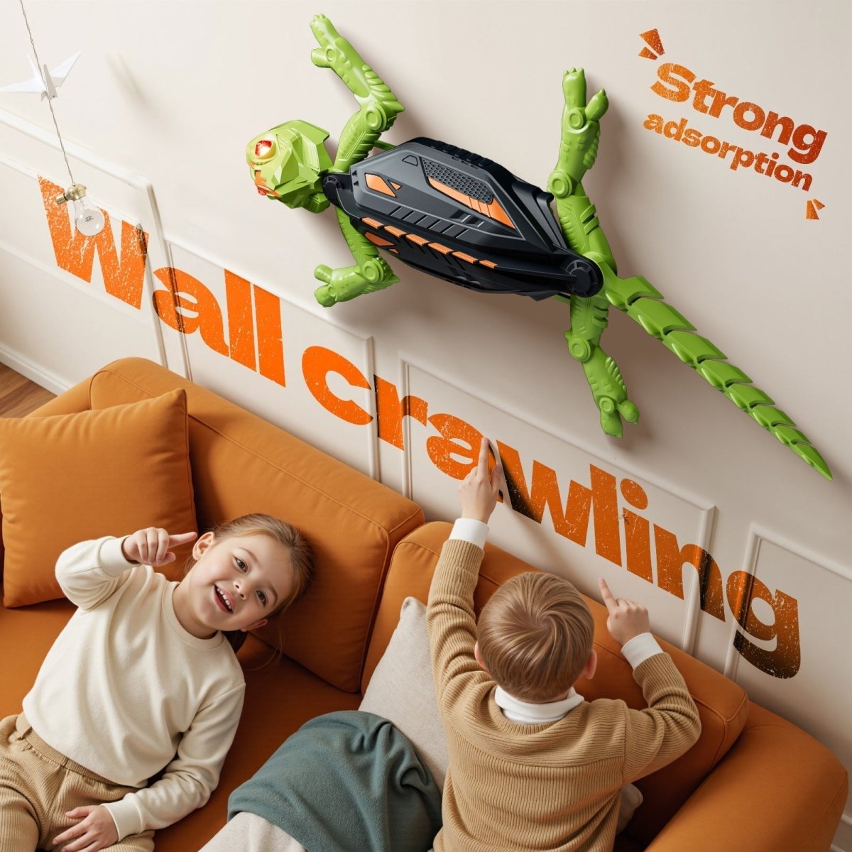 Remote Control Wall-Climbing Chameleon Toy