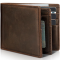 Men's Bifold Genuine Leather RFID Blocking Wallet