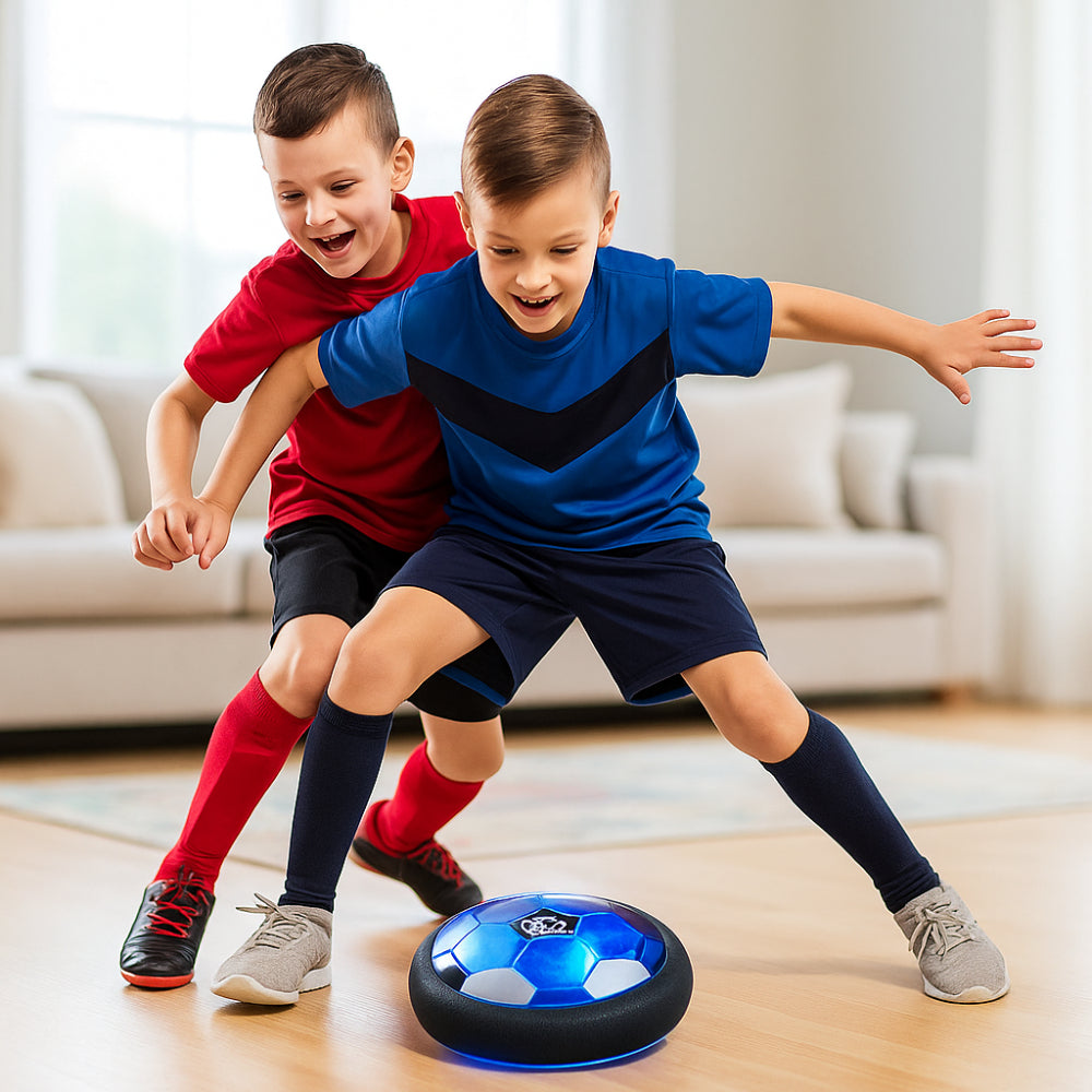 Indoor Hover Soccer Ball LED Light Up Air Cushion Toy