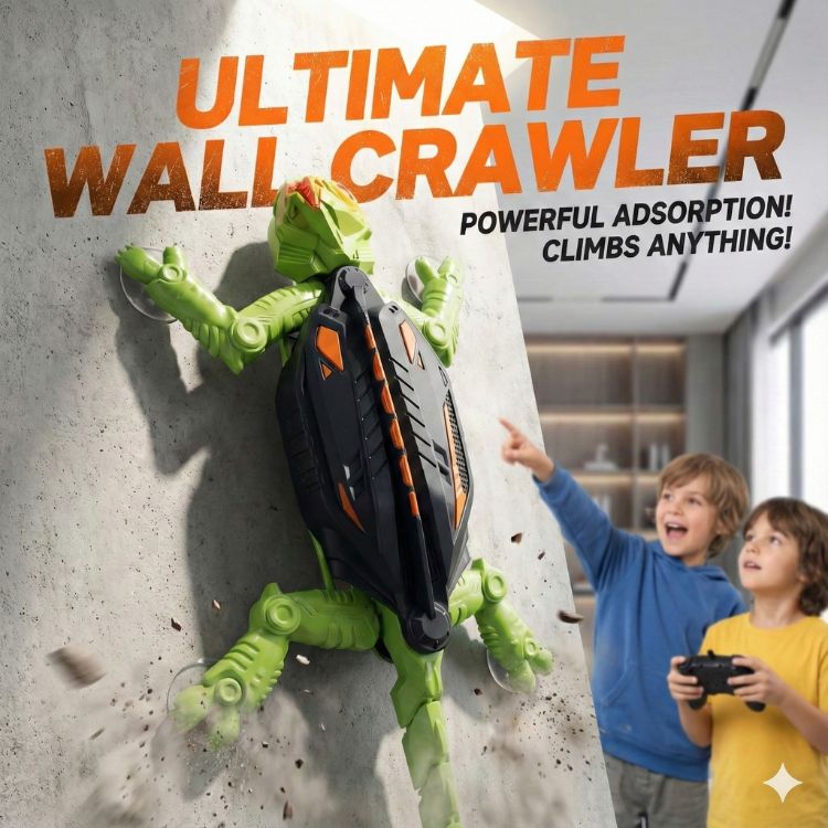 Remote Control Wall Climbing Chameleon Toy – Zero Gravity Lizard with LED Lights for Kids