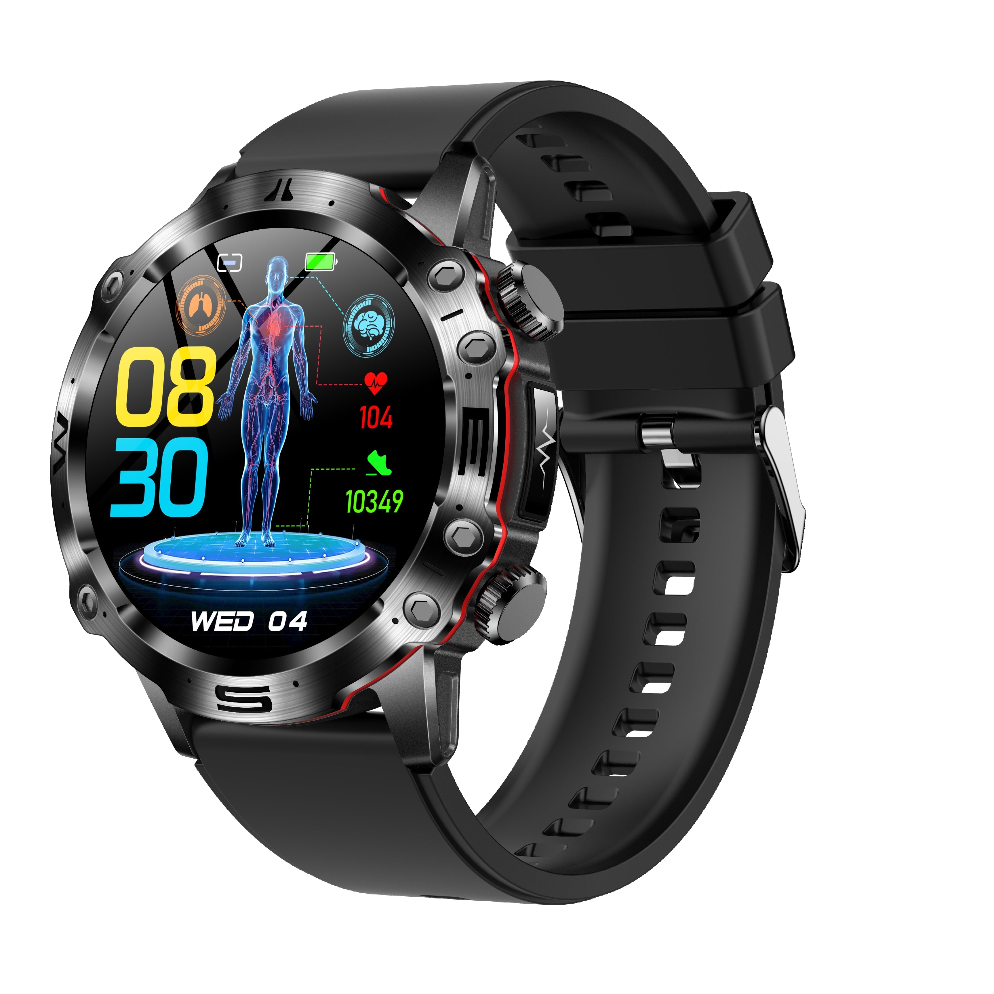 High-end ECG/EKG Blood Glucose Blood Pressure Sports Call Smart Watch