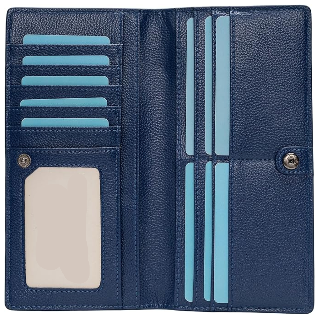 Ultra-thin RFID Blocking Leather Card Wallet
