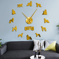 Afghan Hound Dog Lovers Large Frameless DIY Wall Clock Gift